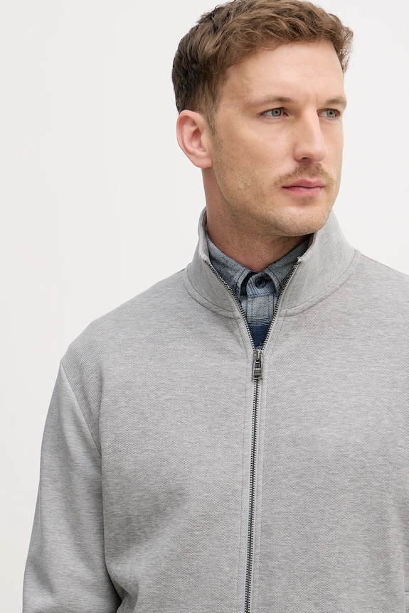 BOSS bluza rozpinana męska z bawełną H-Shepherd 100 szary 50532755