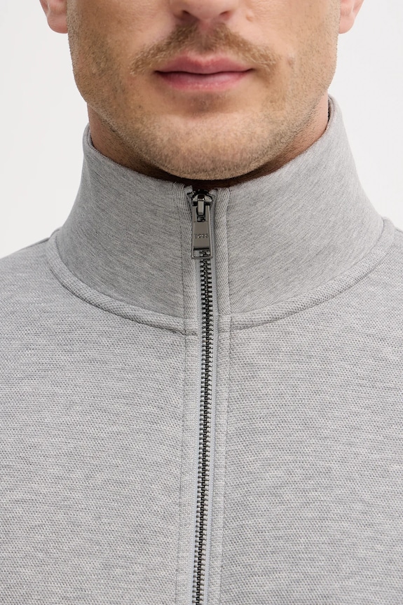BOSS bluza rozpinana męska z bawełną H-Shepherd 100 50532755 szary
