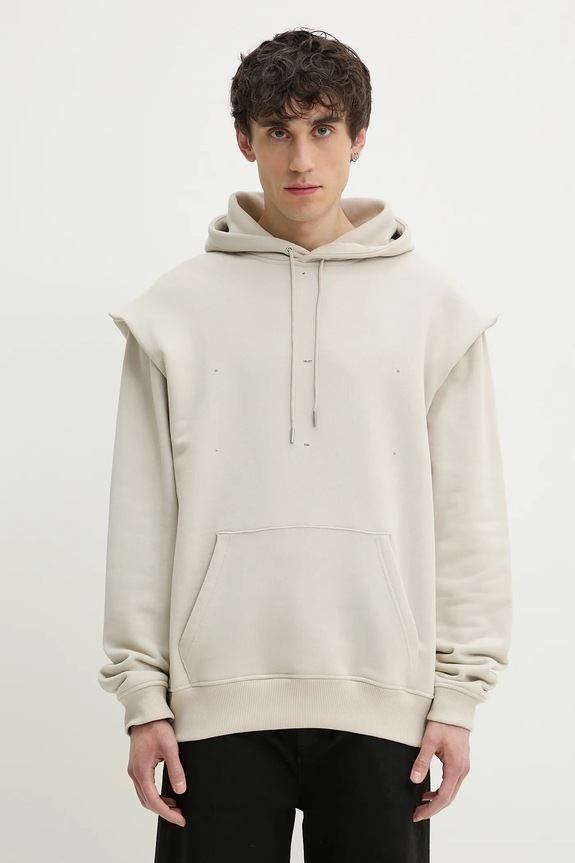 Βαμβακερή μπλούζα Heliot Emil βαμβάκι μπεζ SS25.M.08.053.ST18.CO