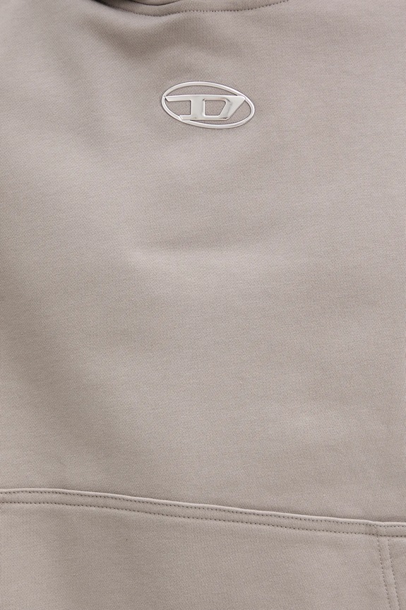 Diesel bluza bawełniana S-MACS-HOOD-OD A09856.0BMBJ beżowy