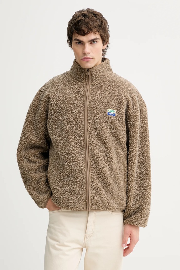 American Vintage bluză uni maro MHOK16B