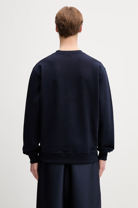 Odzież Drôle de Monsieur Le Sweatshirt Slogan Classique bluza bawełniana męska PERM.SW148.CO127 granatowy