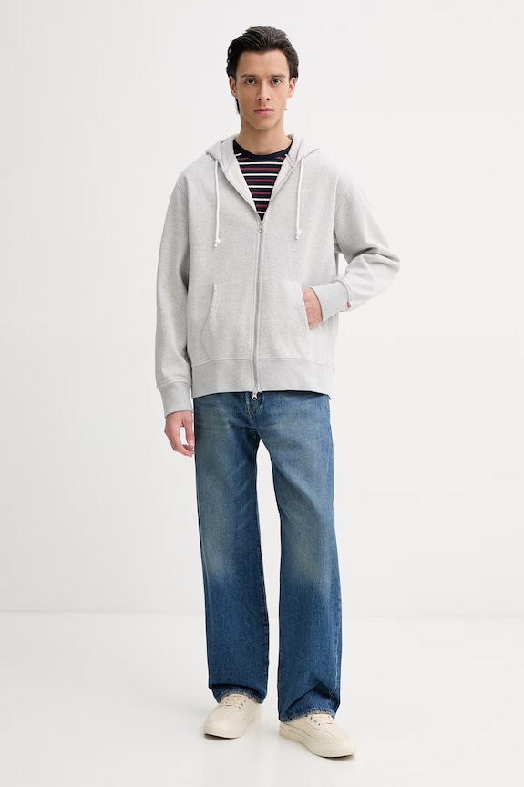 Mikina Levi's AUTHENTIC FULL ZIP A9265.0001 šedá AA00