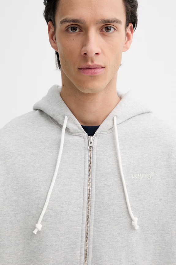 Mikina Levi's AUTHENTIC FULL ZIP šedá A9265.0001
