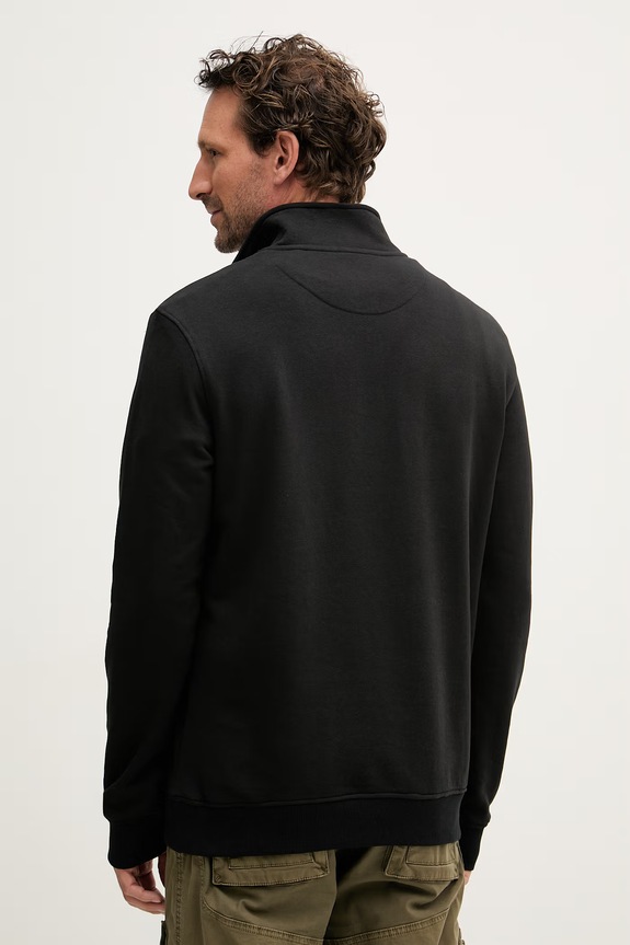 Îmbrăcăminte U.S. Polo Assn. hanorac bărbătesc cu bumbac DHM LB 1/4 ZIP MUP3359 negru