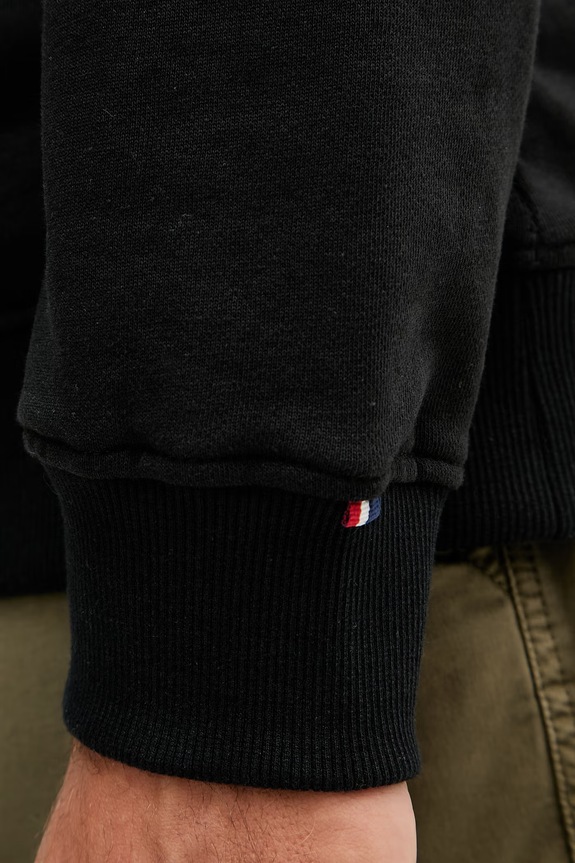 U.S. Polo Assn. hanorac bărbătesc cu bumbac DHM LB 1/4 ZIP MUP3359 negru