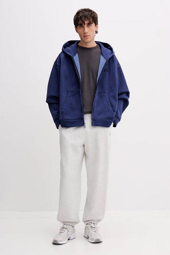 Vans Bluza rozpinana z kapturem męska z bawełną Premium LX Full Zip VN000T78FOB1 niebieski AA00