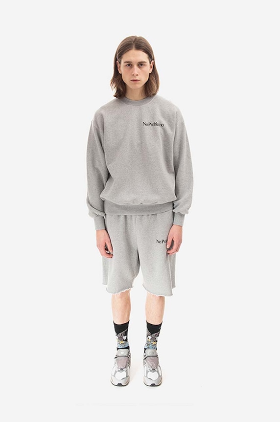 Aries cotton sweatshirt Mini Problemo COAR20009 gray AW22