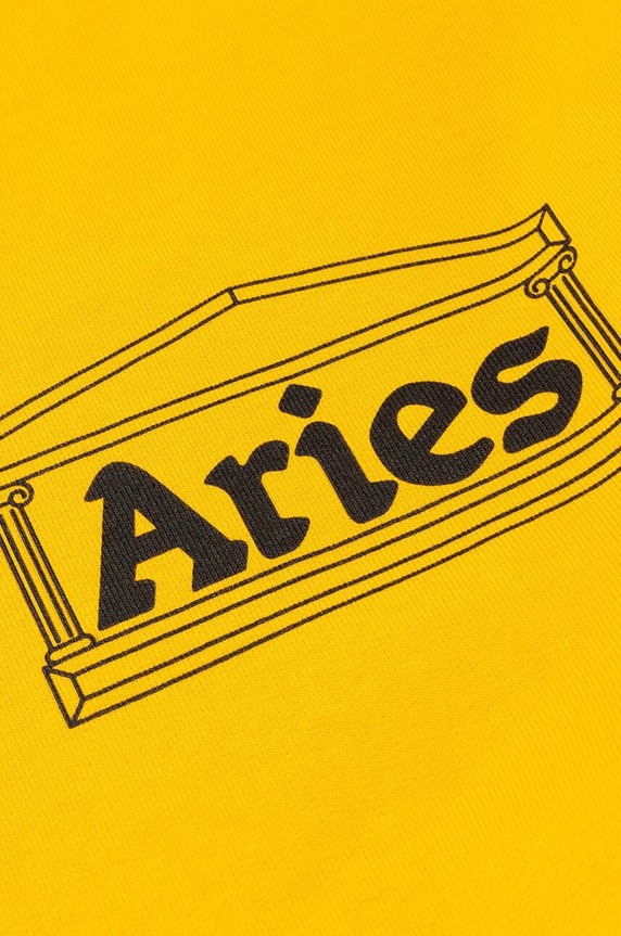Clothing Aries cotton sweatshirt Column AR20010 yellow