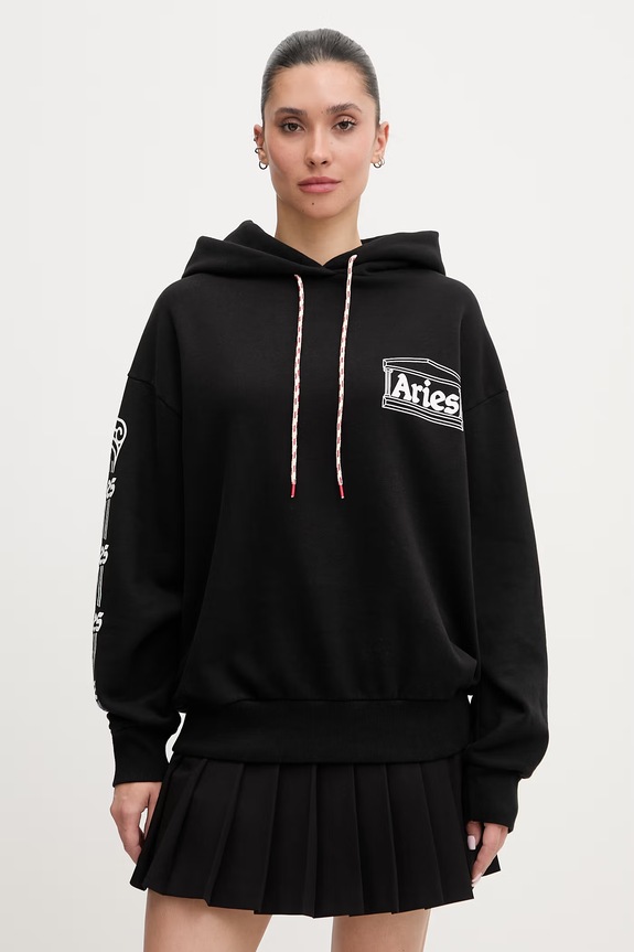 Îmbrăcăminte Aries hanorac de bumbac Column AR20010 negru