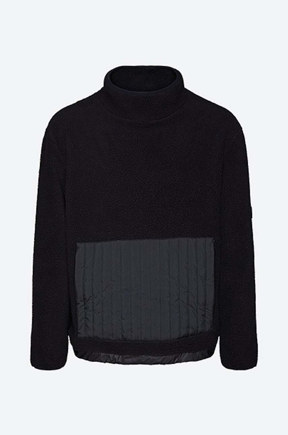 Rains bluza Fleece High Neck 1850 1850.BLACK czarny
