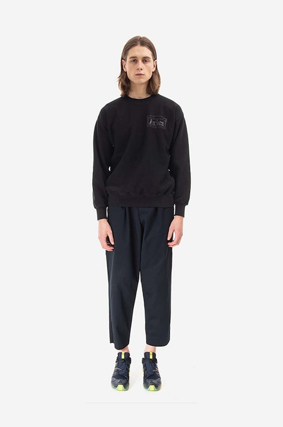 Clothing Aries cotton sweatshirt AR20000 black