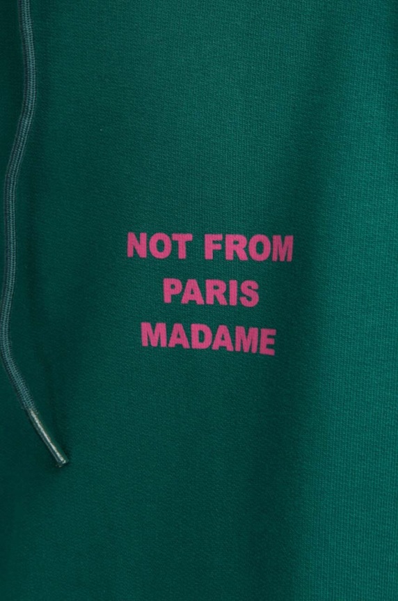 Drôle de Monsieur cotton sweatshirt green HO101.FOREST.GREEN