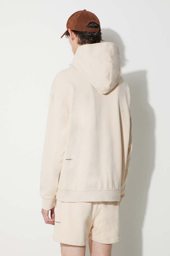 Βαμβακερή μπλούζα Pangaia μπεζ 10000180