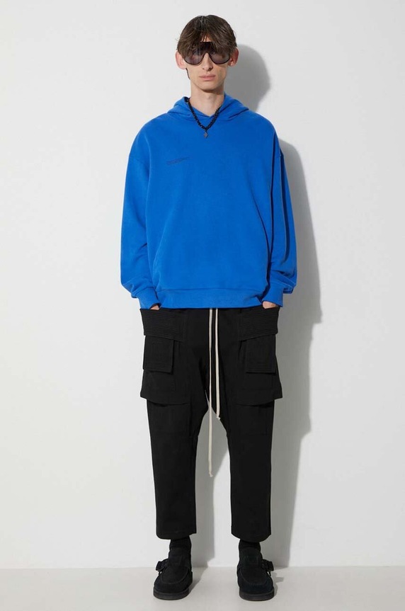 Βαμβακερή μπλούζα Pangaia μπλε 10000180