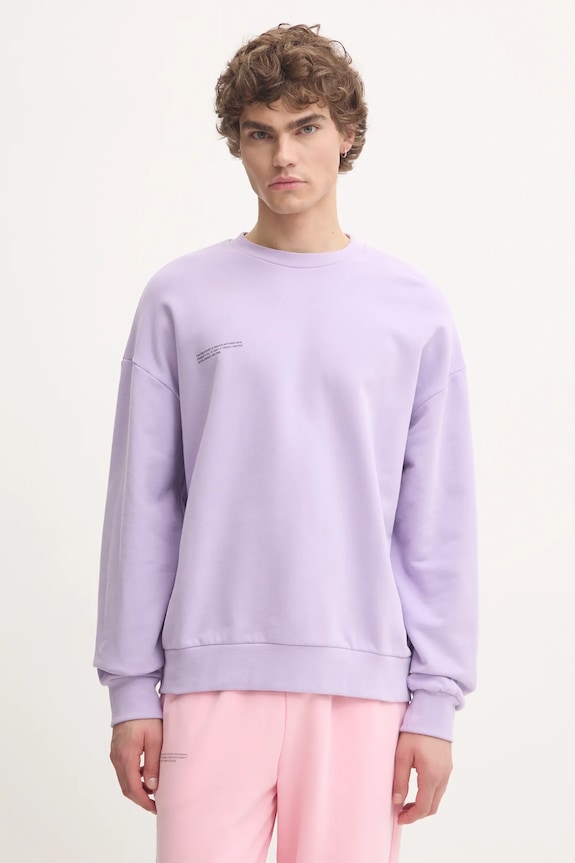 Pamučna dukserica Pangaia ljubičasta 10000183