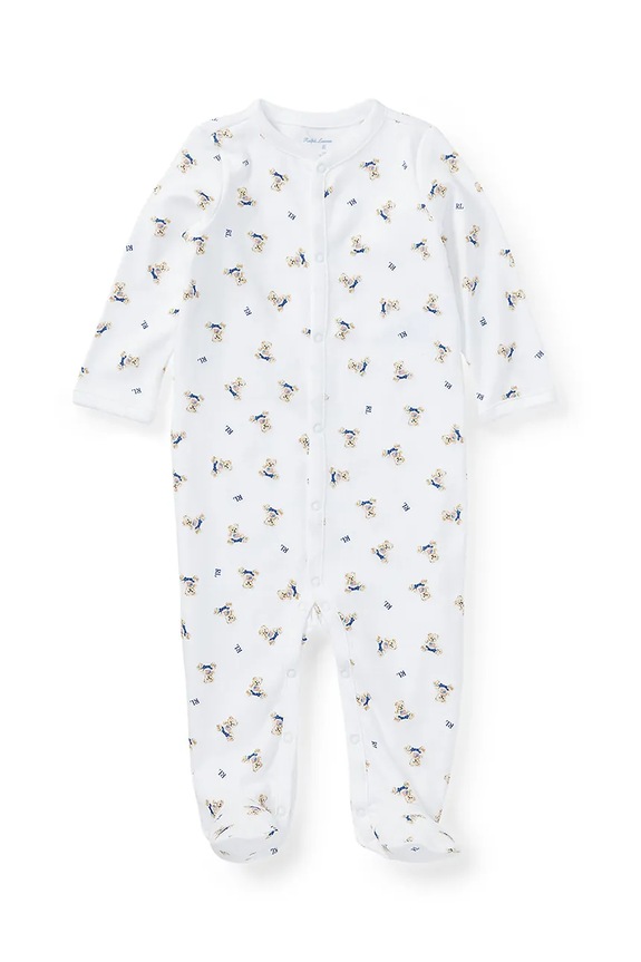 Detský bavlnený overal Polo Ralph Lauren biela 320682715001