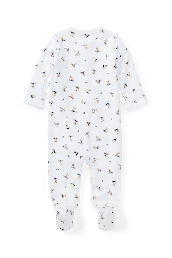 Detský bavlnený overal Polo Ralph Lauren 320682715001 biela AA00