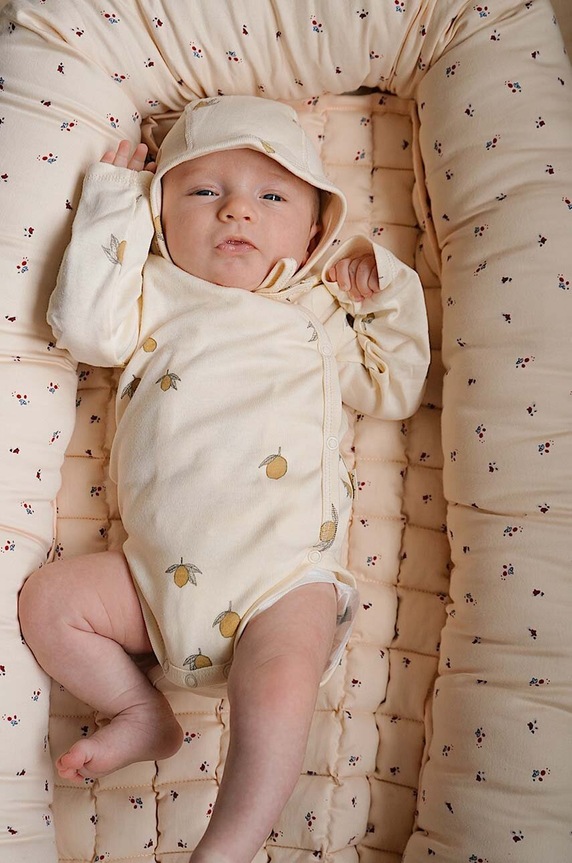 Φορμάκι μωρού Konges Sløjd NEWBORN BODY GOTS Βρεφικό προϊόν μπεζ KS3555