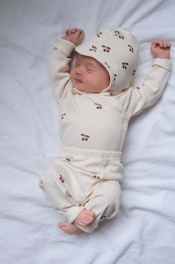 Φορμάκι μωρού Konges Sløjd NEWBORN BODY GOTS Βρεφικό προϊόν μπεζ KS3555