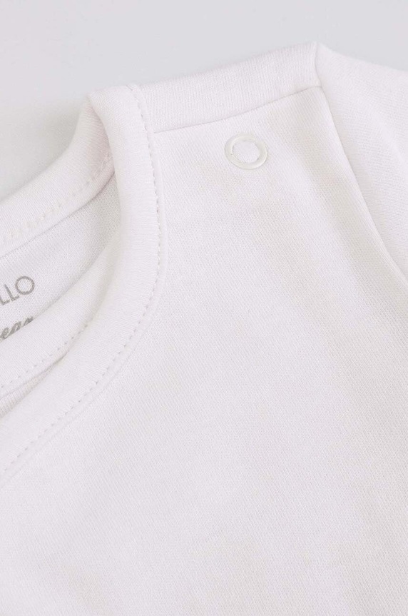 Chłopiec Coccodrillo body bawełniane niemowlęce XCX413601BAU biały