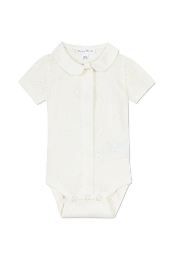 Tartine et Chocolat body bawełniane niemowlęce Produkt niemowlęcy biały T911000