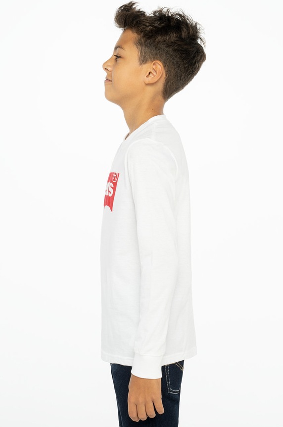 CHLAPEC Dětské tričko s dlouhým rukávem Levi's 8E8646.NOS.B bílá