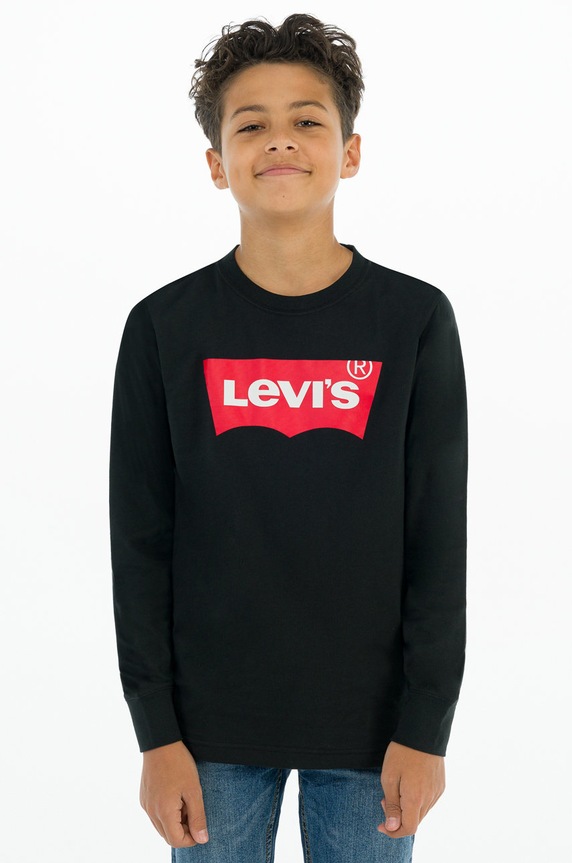 Levi's Longsleeve dziecięcy 8E8646.NOS.B czarny