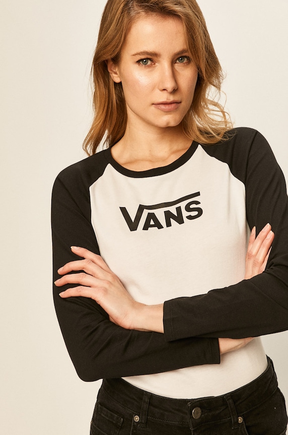 Vans longsleeve alb VN0A3Z79YB21