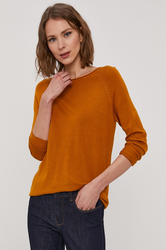 Vero Moda - Sveter okrúhly oranžová 10220902