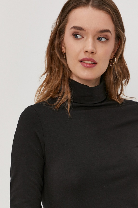 Pieces Longsleeve czarny 17108494