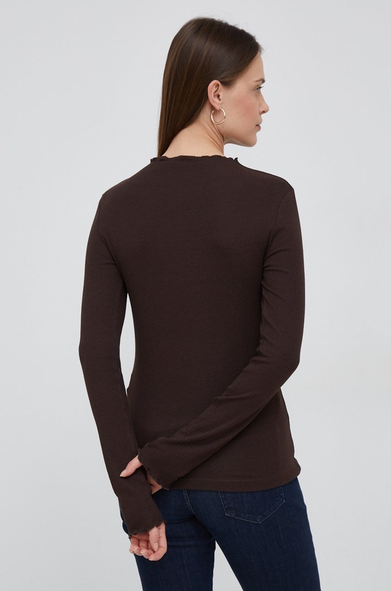 Odjeća Majica dugih rukava Vero Moda 10259206.CoffeeBean smeđa