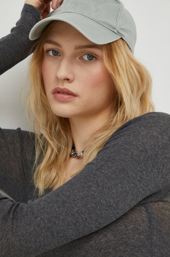 American Vintage pamut hosszúujjú szürke MAS04