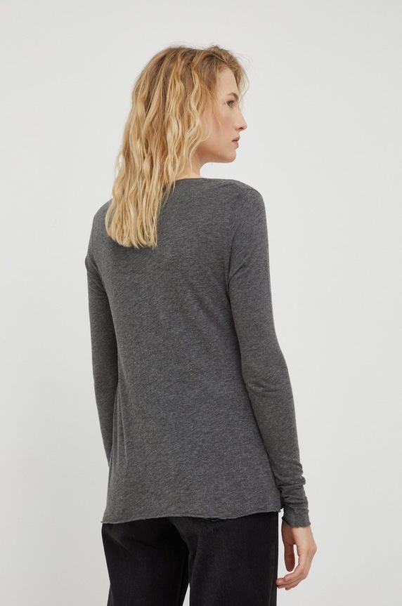 Îmbrăcăminte American Vintage longsleeve JAC52 gri