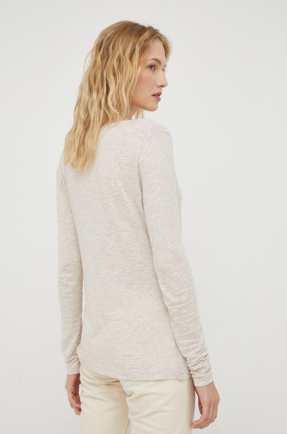Îmbrăcăminte American Vintage longsleeve JAC49 bej