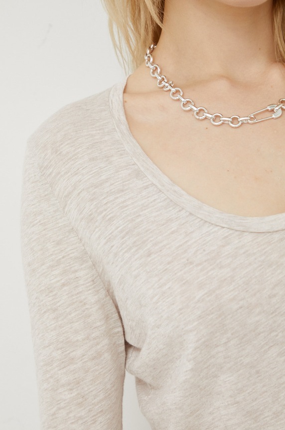 American Vintage longsleeve JAC49 bej