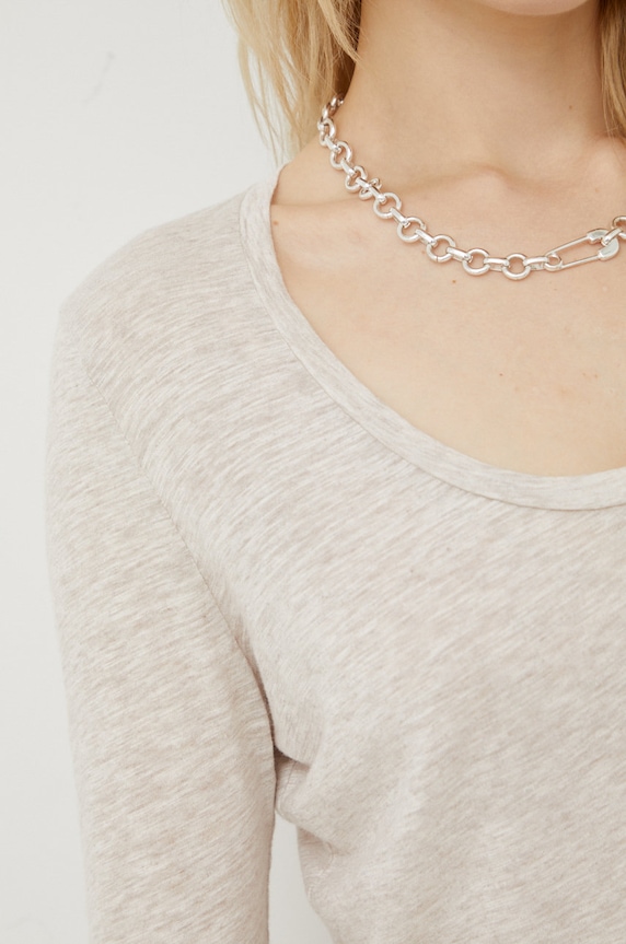 American Vintage longsleeve JAC49 bej