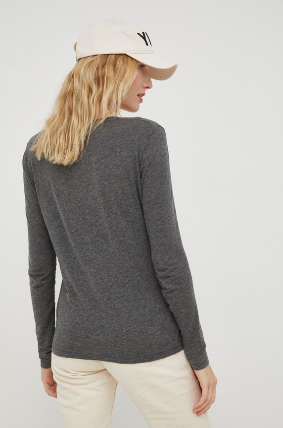 Odjeća Majica dugih rukava American Vintage JAC49 siva