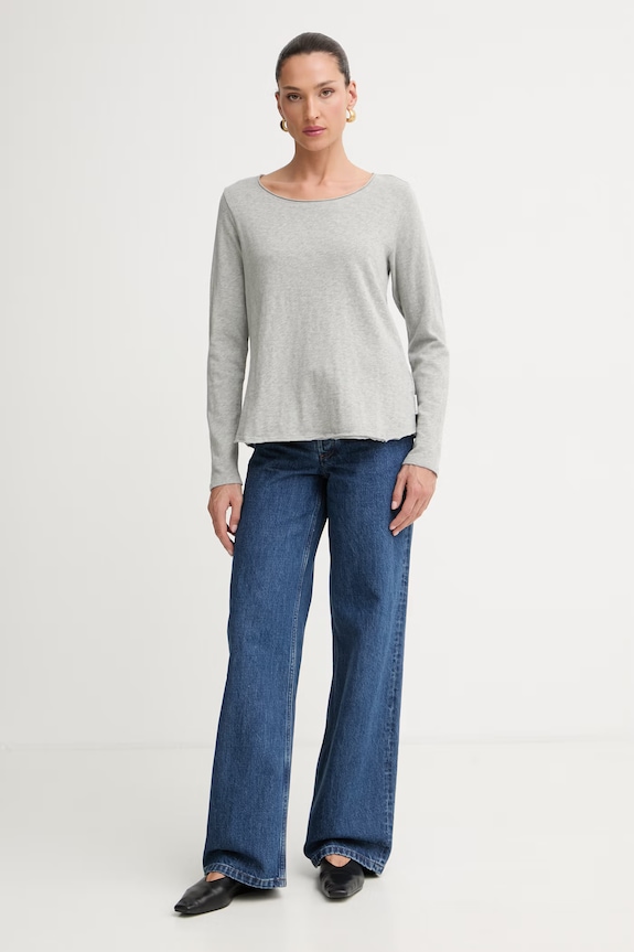 Marc O'Polo longsleeve damski bawełniany DENIM 5000006284 szary AA00