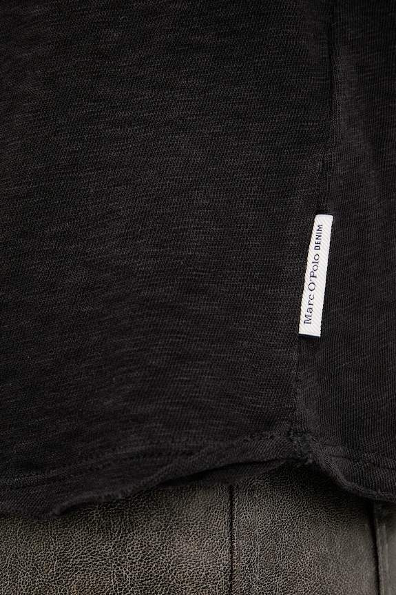 Marc O'Polo tričko s dlouhým rukávem dámské bavlněné DENIM 5000006284 černá