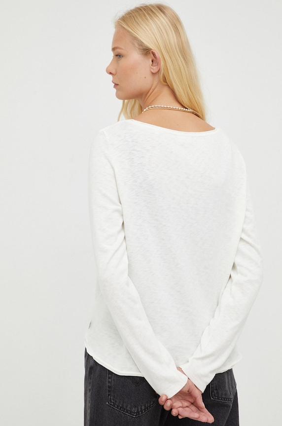 Marc O'Polo longsleeve bawełniany DENIM beżowy 5000006284