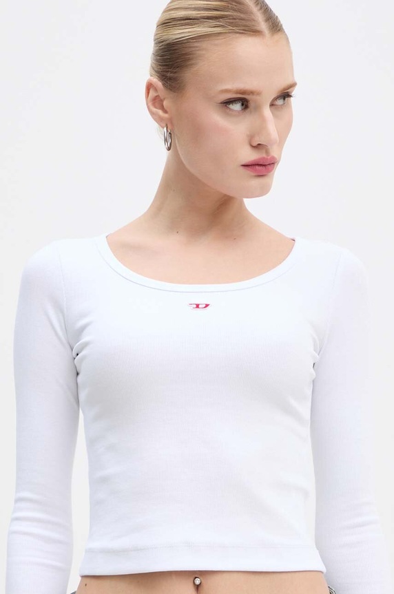 Diesel longsleeve A05106.0EJAI alb AA00