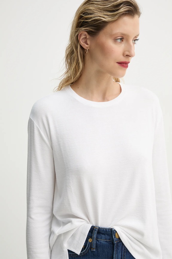 Rag & Bone longsleeve biały WCC23ST082C782