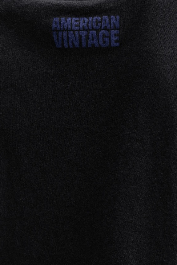 American Vintage longsleeve din bumbac APO02D negru