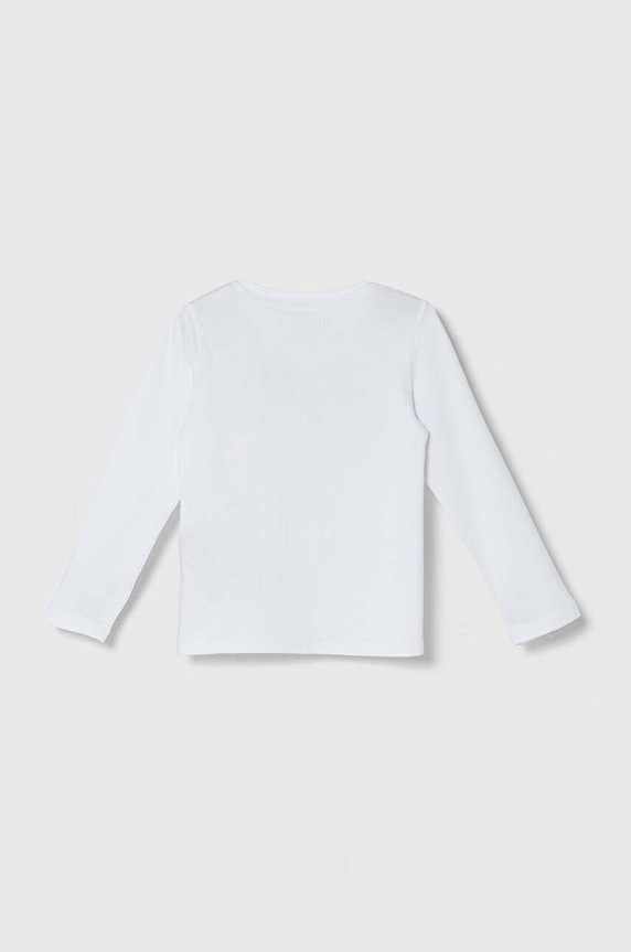 Dječja pamučna majica dugih rukava Guess K84I18.K8HM0.9BYH bijela AA00