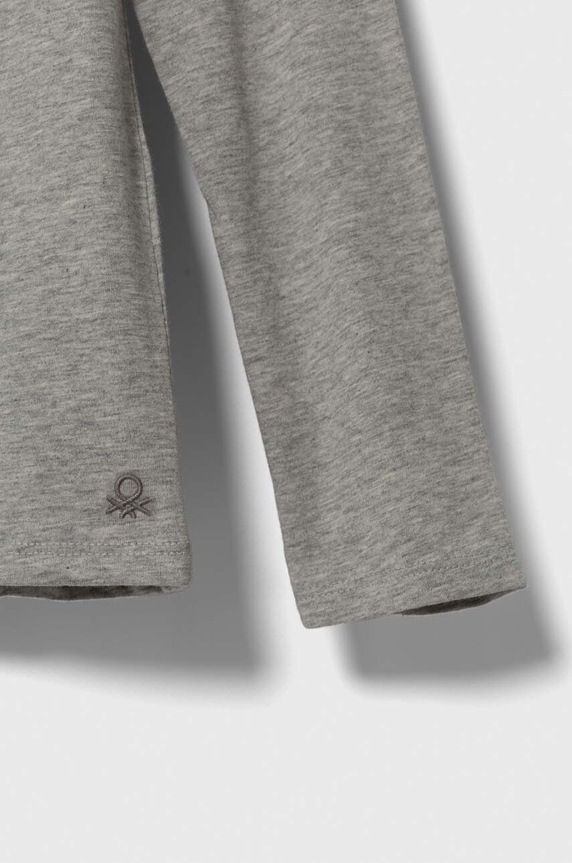 Chłopiec United Colors of Benetton longsleeve bawełniany dziecięcy 3I1XC10DA.G.NOS szary