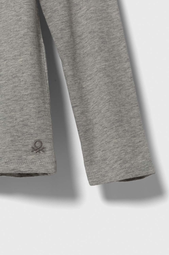 Chłopiec United Colors of Benetton longsleeve bawełniany dziecięcy 3I1XC10DA.G.NOS szary