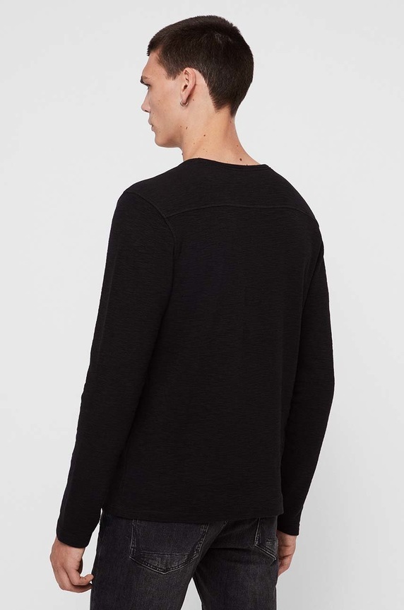 AllSaints - Tričko s dlhým rukávom Muse LS Crew čierna MD021R