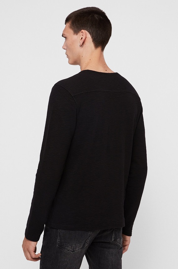 AllSaints - Tričko s dlhým rukávom Muse LS Crew MD021R čierna