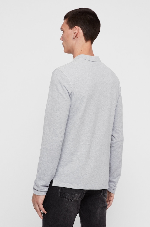 AllSaints - Longsleeve Reform Polo MD170H γκρί